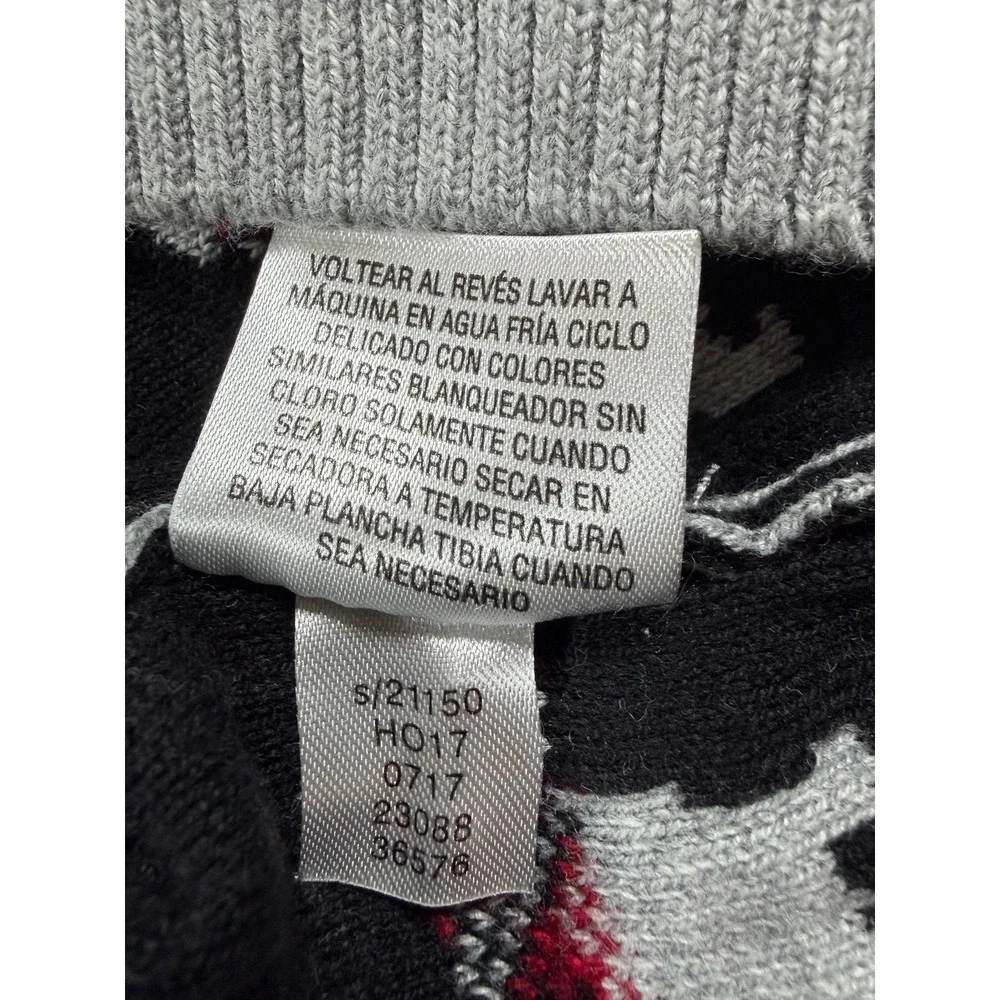 Charter Club Womens Large Sweater Gray Scottie Dog Scottish Terrier Christmas - Picture 5 of 9